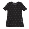 ISSEY MIYAKE JAPAN. I.S. sunaokuwahara Black Floral Printed Mesh Shirt/Top