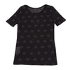 ISSEY MIYAKE JAPAN. I.S. sunaokuwahara Black Floral Printed Mesh Shirt/Top