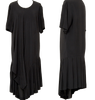 Comme des Garcons Japan. Black Silk Switching Dress