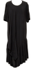 Comme des Garcons Japan. Black Silk Switching Dress