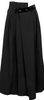 COMME des GARCONS JAPAN. Black Velours Switching Skirt
