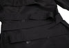 yoshie inaba JAPAN. Black Nylon Cotton Belted Coat