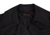 yoshie inaba JAPAN. Black Nylon Cotton Belted Coat
