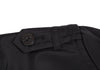 yoshie inaba JAPAN. Black Nylon Cotton Belted Coat