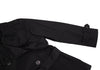 yoshie inaba JAPAN. Black Nylon Cotton Belted Coat
