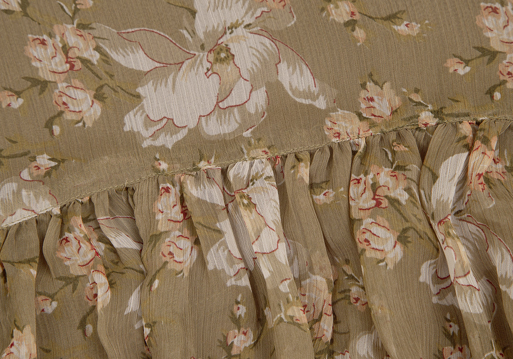 Ralph Lauren  NY. Denim & Supply. Beige Floral Printed Cami Dress