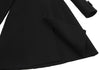TOMORROWLAND  BALLSEY JAPAN. Black Wool Stand Collar Double Coat