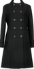 TOMORROWLAND  BALLSEY JAPAN. Black Wool Stand Collar Double Coat