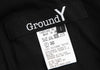 YOHJI YAMAMOTO JAPAN. Ground Y Flap Layer Rayon Black Shirt Dress