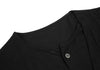YOHJI YAMAMOTO JAPAN. Ground Y Flap Layer Rayon Black Shirt Dress