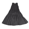 BEAUTY & YOUTH UNITED ARROWS JAPAN. Charcoal Linen Sleeveless Tiered Dress