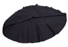 COMME des GARCONS JAPAN. TRICOT. Navy Wool Gabardine Curved Skirt