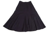COMME des GARCONS JAPAN. TRICOT. Navy Wool Gabardine Curved Skirt
