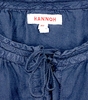 Hannoh Wessel  ITALY. Cotton Navy Blue Dress Scoop Neck