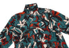 TOMORROWLAND JAPAN. collection Black, Green Abstract Printed Turtle Neck Blouse Black, Green