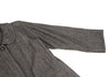 JOURNAL STANDARD JAPAN. White, Black Wool Linen Herringbone Round Collar Coat