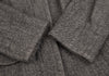 JOURNAL STANDARD JAPAN. White, Black Wool Linen Herringbone Round Collar Coat