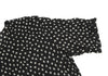 ISSEY MIYAKE JAPAN. Black Dot Print Wrinkled Pleats Shirt