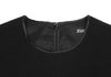 Issey Miyake Japan. Zucca. Black Cotton Rayon Sleeveless Belted Dress