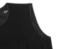 Issey Miyake Japan. Zucca. Black Cotton Rayon Sleeveless Belted Dress
