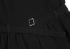 Issey Miyake Japan. Zucca. Black Cotton Rayon Sleeveless Belted Dress