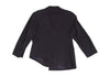 YOHJI YAMAMOTO JAPAN. Y's Wool Hem  Navy Asymmetry Jacket