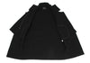 ANTEPRIMA ITALY. Black Wool Cashmere Zip Up Turtleneck Coat