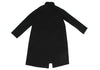 ANTEPRIMA ITALY. Black Wool Cashmere Zip Up Turtleneck Coat