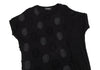 GOMME JAPAN. Black Dot Patch Knit Dress