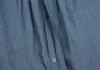 45rpm 45R JAPAN. Indigo Dyed Lace Striped Cotton Long Sleeve Shirt