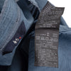 45rpm 45R JAPAN. Indigo Dyed Lace Striped Cotton Long Sleeve Shirt