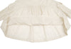 mina perhonen JAPAN. Beige/White Cotton Silk Pleated Blouse