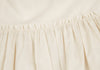 mina perhonen JAPAN. Beige/White Cotton Silk Pleated Blouse