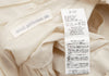 mina perhonen JAPAN. Beige/White Cotton Silk Pleated Blouse
