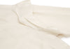 mina perhonen JAPAN. Beige/White Cotton Silk Pleated Blouse