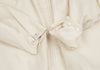 mina perhonen JAPAN. Beige/White Cotton Silk Pleated Blouse
