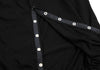 ISSEY MIYAKE JAPAN. Sunaokuwahara I.S. Black Rayon Round Collar Stretch Shirt