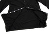 ISSEY MIYAKE JAPAN. Sunaokuwahara I.S. Black Rayon Round Collar Stretch Shirt