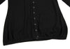 ISSEY MIYAKE JAPAN. Sunaokuwahara I.S. Black Rayon Round Collar Stretch Shirt