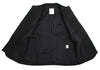 ISSEY MIYAKE JAPAN. sunaokuwahara I.S. Black Switching Wool Toro Jacket