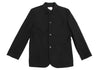 ISSEY MIYAKE JAPAN. sunaokuwahara I.S. Black Switching Wool Toro Jacket