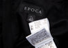 ISSEY MIYAKE JAPAN. EPOCA Black Switching Drape Neck Dress