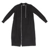 ISSEY MIYAKE JAPAN. zucca. Black Cotton Zipper Front Design Dress