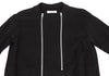 ISSEY MIYAKE JAPAN. zucca. Black Cotton Zipper Front Design Dress