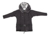 MARITHE + FRANCOIS GIRBAUD PARIS. Grey Rabbit Fur Hoodie Jacket.  MANY MORE FURS AND FAUX FUR IN STORE NOW
