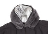 MARITHE + FRANCOIS GIRBAUD PARIS. Grey Rabbit Fur Hoodie Jacket.  MANY MORE FURS AND FAUX FUR IN STORE NOW