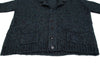 ISSEY MIYAKE JAPAN. zucca Green/Grey Wool Acrylic Low Gauge Cardigan