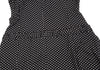 SENSOUNICO JAPAN. Black Dot Printed Belted Sleeveless Dress