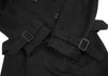 ISSEY MIYAKE JAPAN. zucca Dyed Black Cotton Trench Coat
