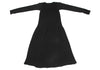 YOHJI YAMAMOTO JAPAN. Y's Cotton Low Gauge Black Knit Dress